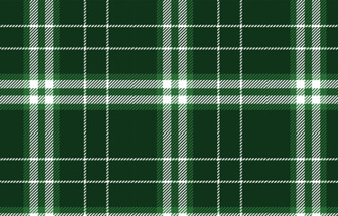 Green and White Plaid Textile Seamless Pattern for Shirts, Tablecloth, Tile, Tartan