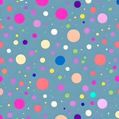 seamless polka dot colourful pattern