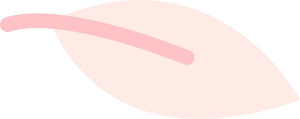 Hand drawn tropical leaf