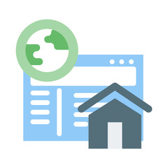 homepage flat icon