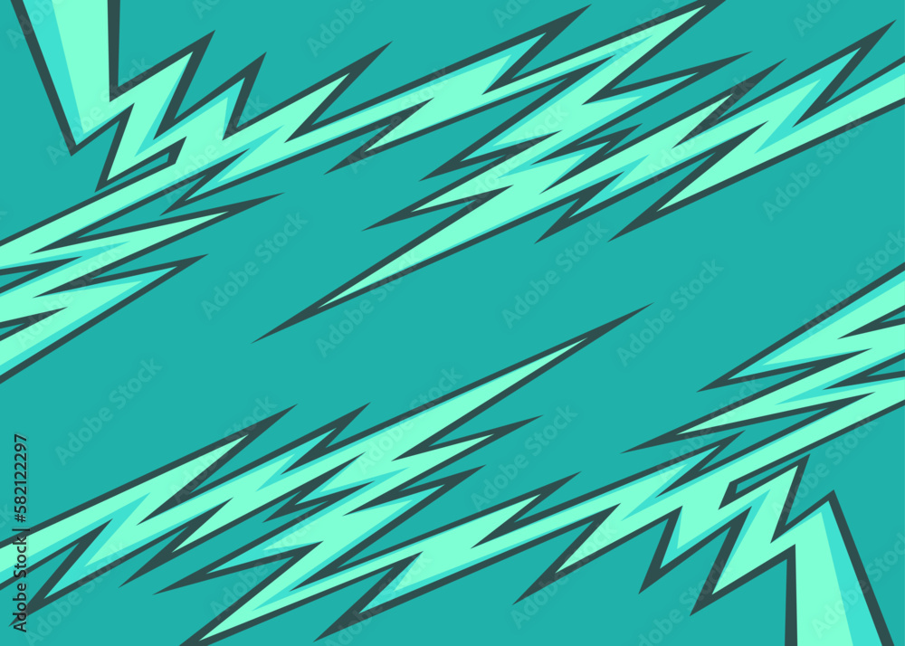 Poster abstract background with reflective spike line pattern