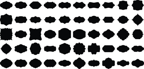 Fototapeta premium Emblem and Badge shape Set 50