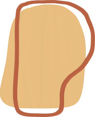 aesthetic shape yellow mustard reactangle aesthetic shape with red brick frame  file eps