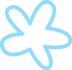 Hand drawn flower design element