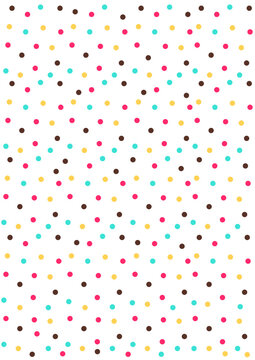 Colorful polka dot background.Eps 10 vector. © yutthasak