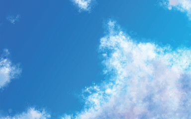 Fototapeta na wymiar 青空と雲02　穏やかな雲