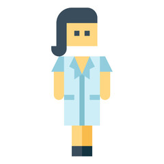 nurse flat icon style