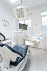 Dentist's chair office. Dental clinic. Stomatology office.