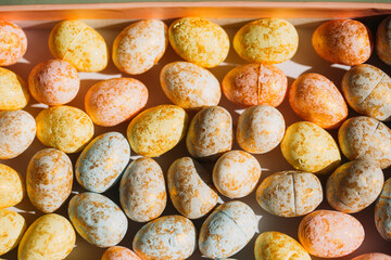 Easter eggs background. 