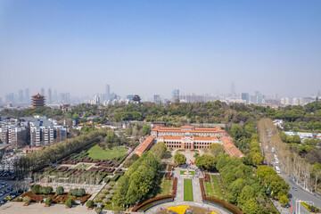 Aerial Scenery of Wuhan City, Hubei Province, China