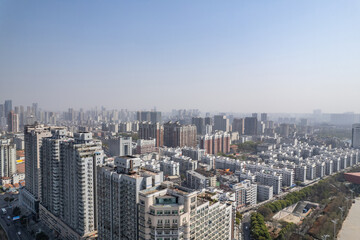 Fototapeta na wymiar Urban residential real estate construction in Wuhan, Hubei Province, China