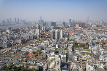 Fototapeta na wymiar Urban residential real estate construction in Wuhan, Hubei Province, China