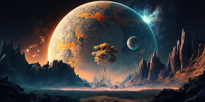 An extrasolar planet is defined as a planet outside our solar system on an unearthly planet, Generative AI