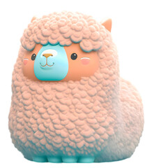 Cute soft squishmallow kawai alpaca toy - generative AI