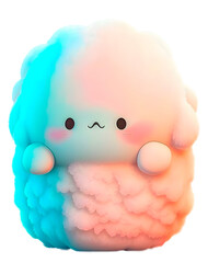 Cute soft squishmallow kawai baby animal - generative AI