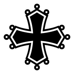 Occitan cross symbol icon