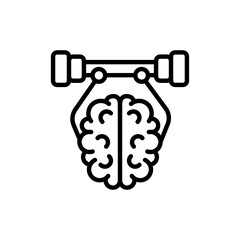 Brain Training icon in vector. illustration