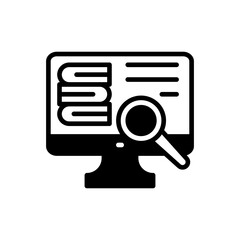 Online Research icon in vector. illustration