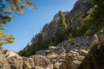 Fototapeta na wymiar Mountain Landscape Vista at Kings Canyon National Park