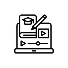 Blended Learning icon in vector. illustration