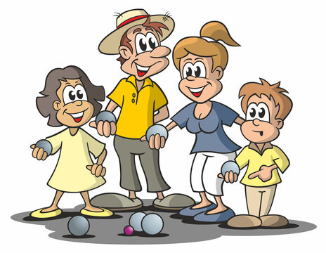 Pétanque Cartoon, Boule als Familiensport