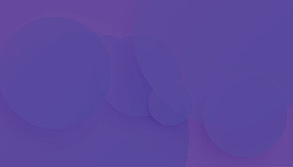 Abstract Purple Overlap Circles Background. Soft Color 3D Paper Circle Banner with Drop Shadows. Minimal Simple Design for Presentation, Flyer, Brochure, Website, Book, etc