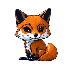 Cute Fox created by using generative artificial intelligence tools
