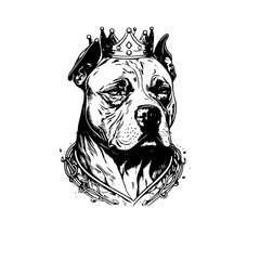 pitbull vector svg