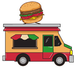 Food Truck Illustration