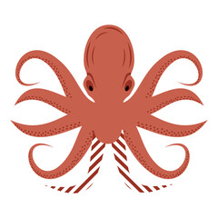 Octopus concept, octopuses or octopodes vector design, Sea Food symbol, Underwater Animals aquatic Common species illustration 