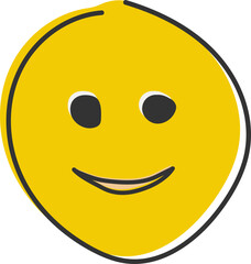 Single emoji icon. Fun icon. Emoticon.