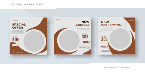 New arrival sale design social media post template