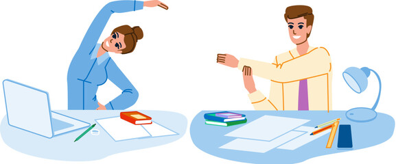 office exercise vector