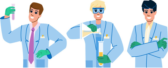 scientist man vector