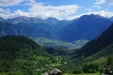 Fototapeta premium Summer in Switzerland Swiss Alps