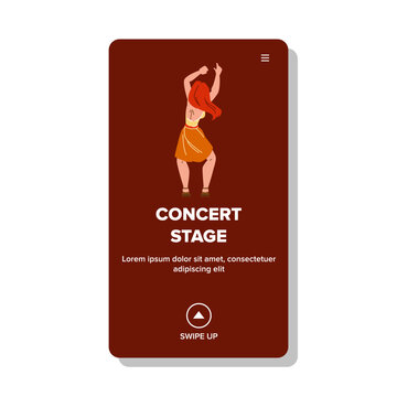 concert stage vector