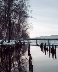lake in winter