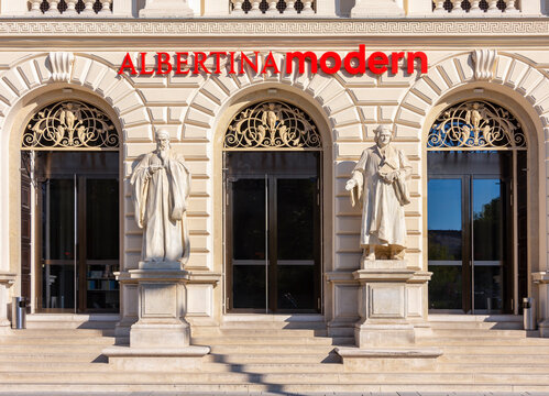 Vienna, Austria - October 2021: Albertina Modern museum in Vienna