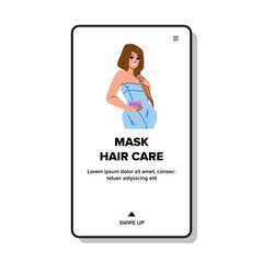 mask hair care vector