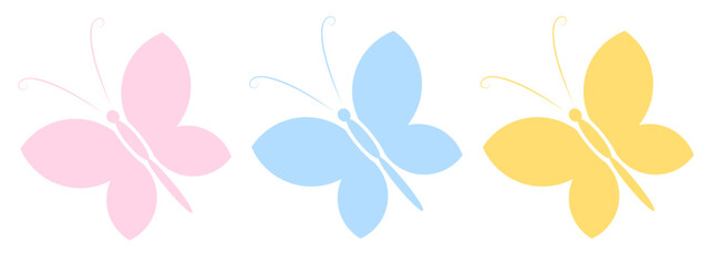 Kolorowe motylki ilustracja
