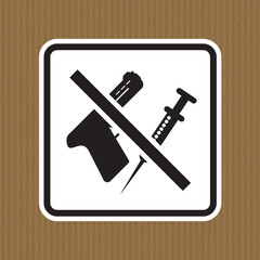 Property Gun Rules Sign Drug Free Gun Free Zone