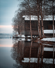 Drammen - winter in the park