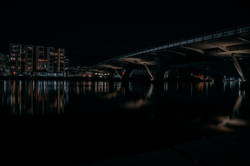 bridge at night