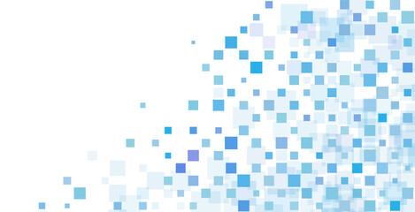 様々な大きさの四角形で組み合わせた幾何学的な背景素材