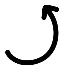 Hand drawn arrow mark cursor illustration