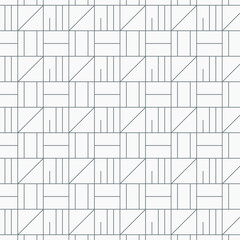 Linear vector pattern, repeating thin line on square shape in monochrome styles, pattern is clean for fabric, printing, wallpaper. Pattern is on swatches panel