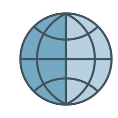 Globe icon png image with transparent background