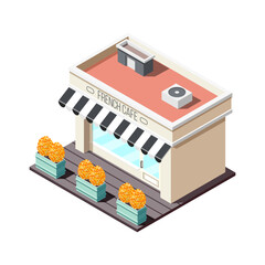 Isometric Cafe Building