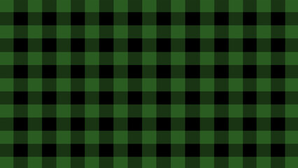 Green plaid pattern in the black background