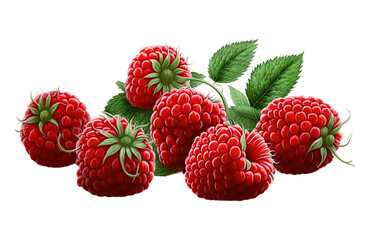 raspberry isolated on transparent background